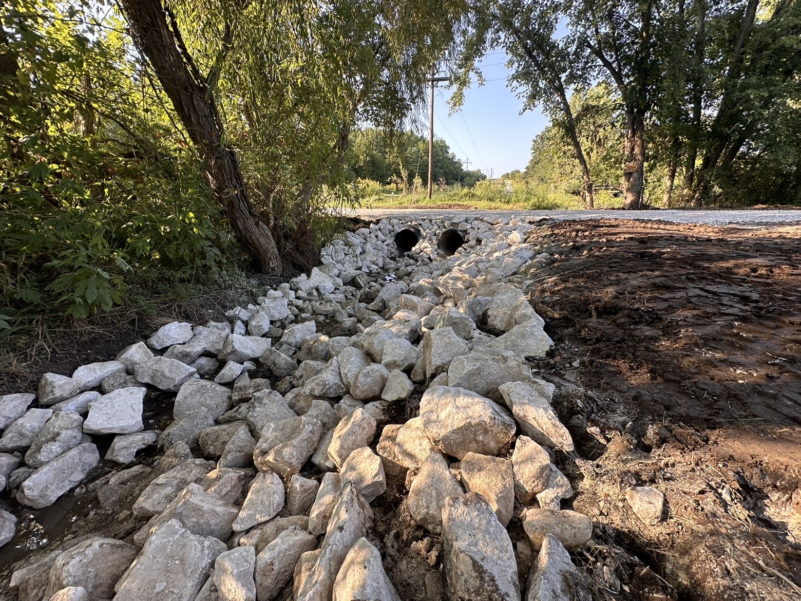 Ditch crossing Macon County